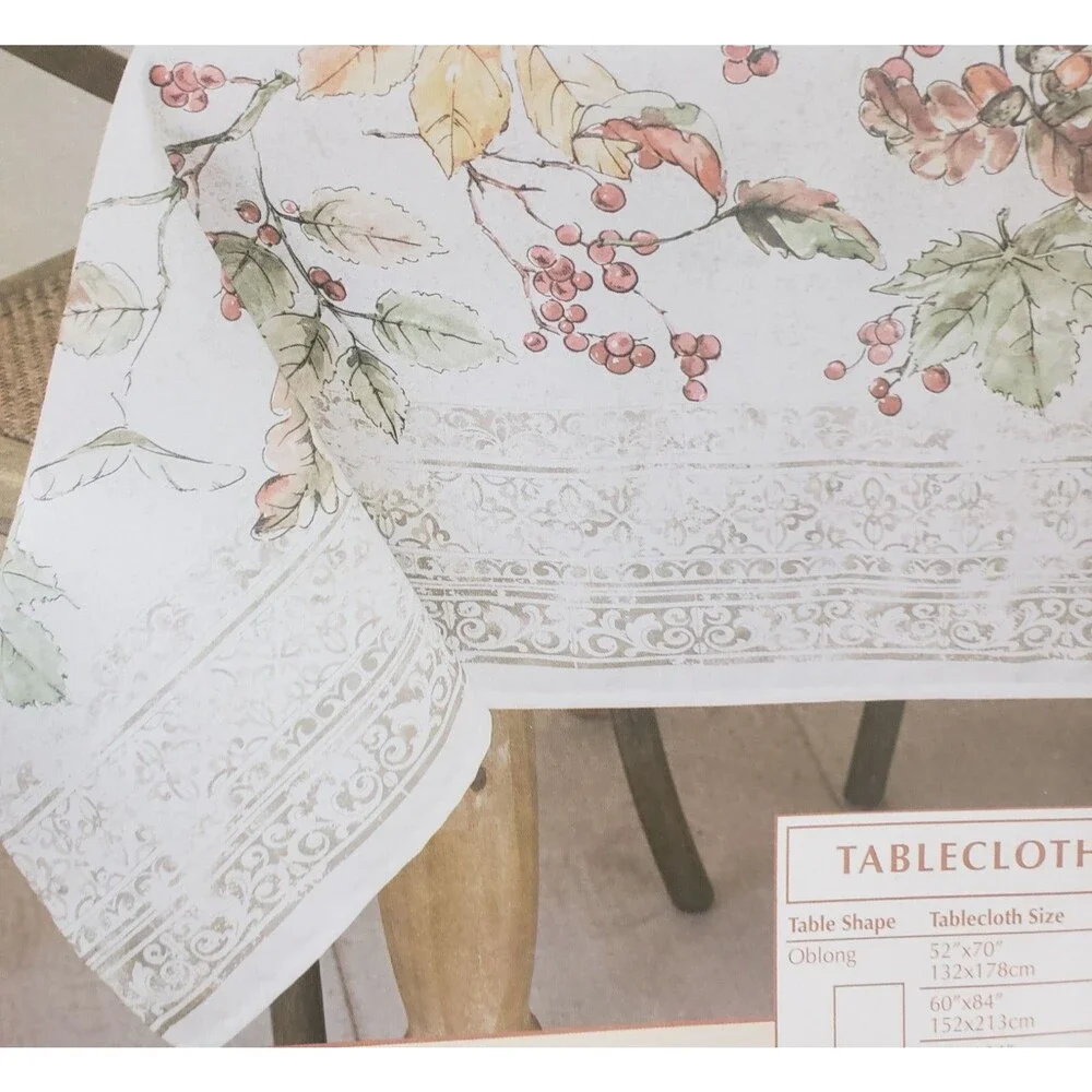 Printed Fabric Tablecloth,60